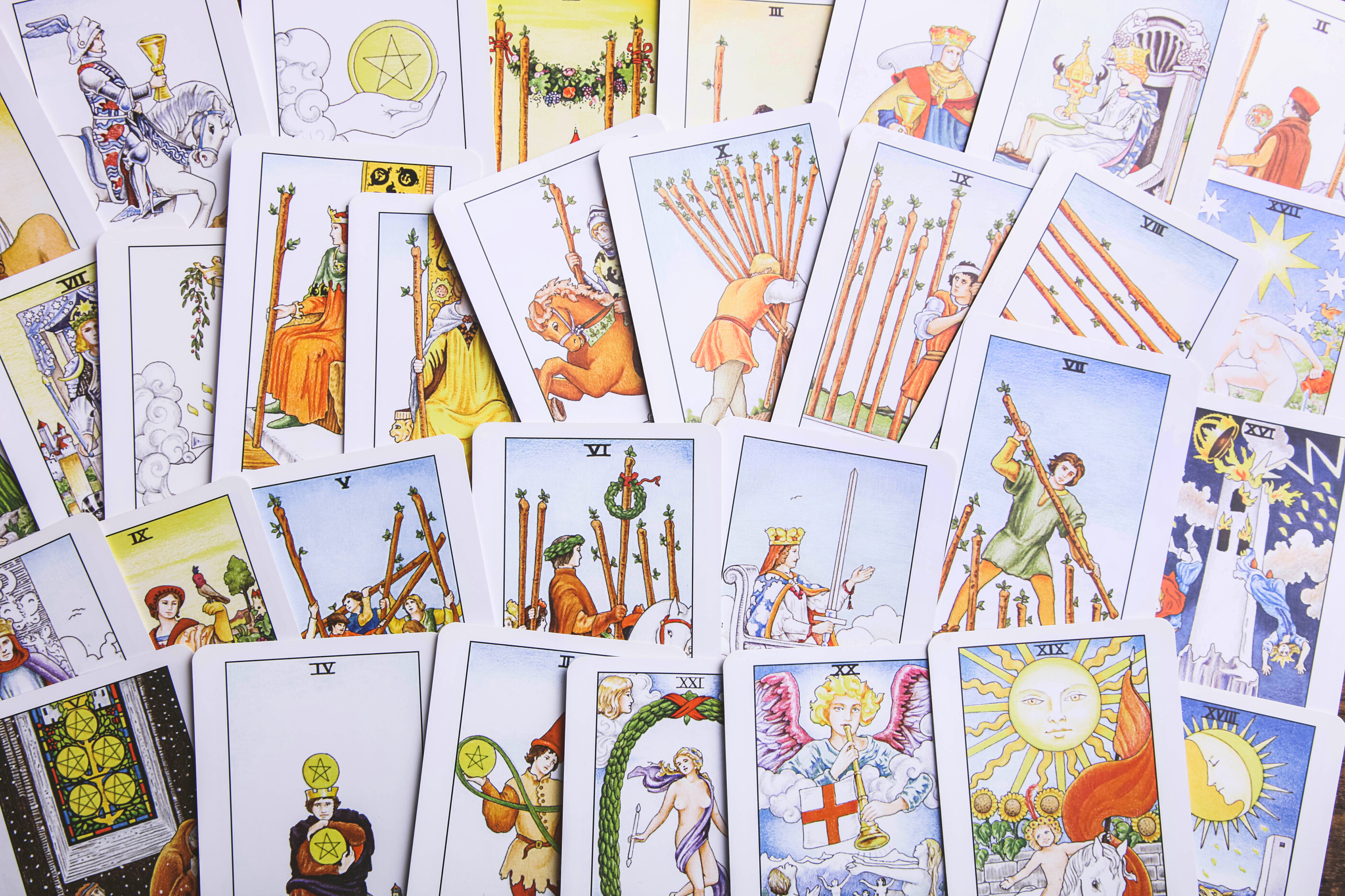 Fortune-telling tarot cards